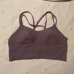 Like A Cloud Ribbed Longline Sports Bra